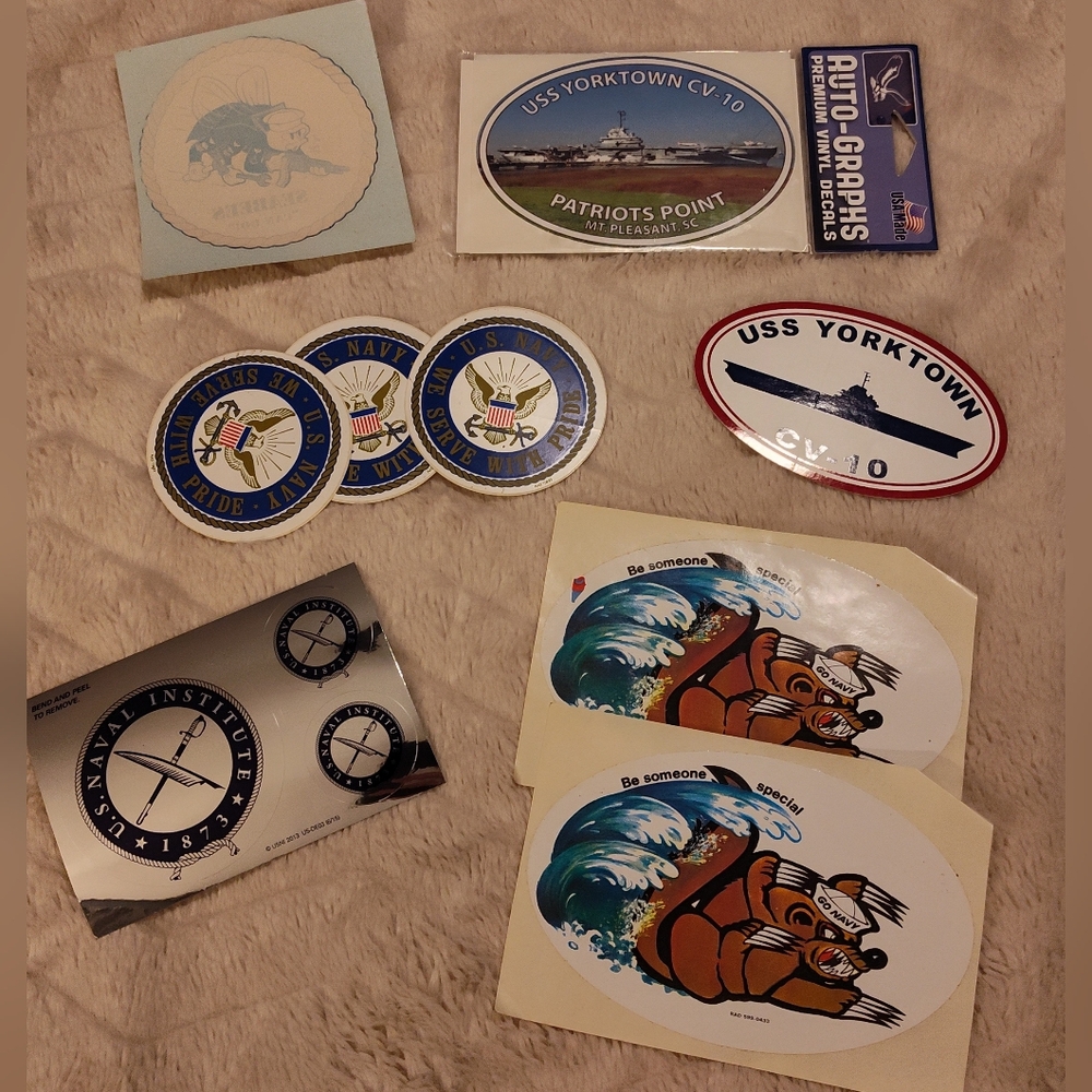 NEW! 9 US Navy Decals
